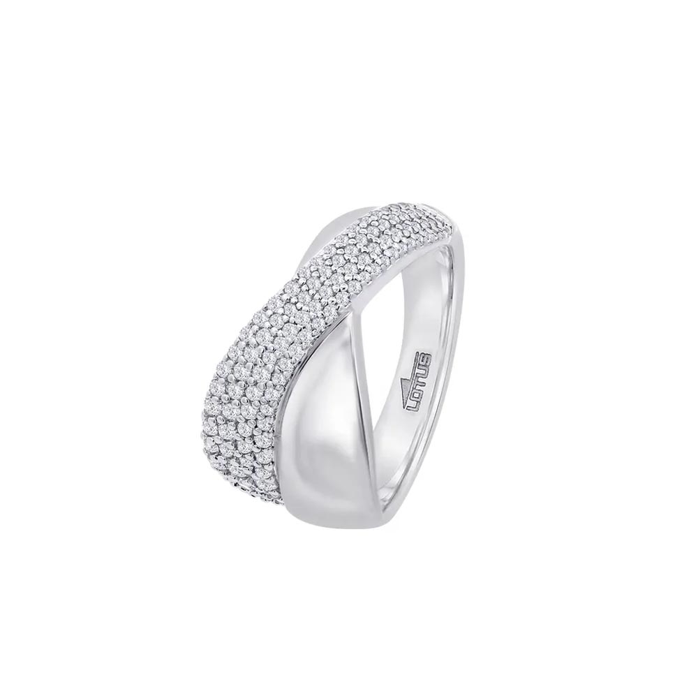 Inel din argint  cu pietre Cubic Zirconia Incolor