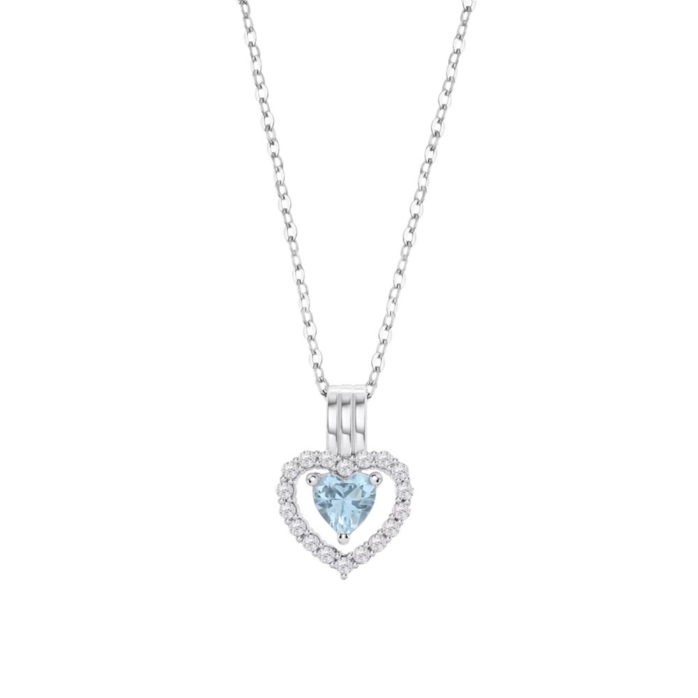 Colier din argint  cu pietre Cubic Zirconia Incolor