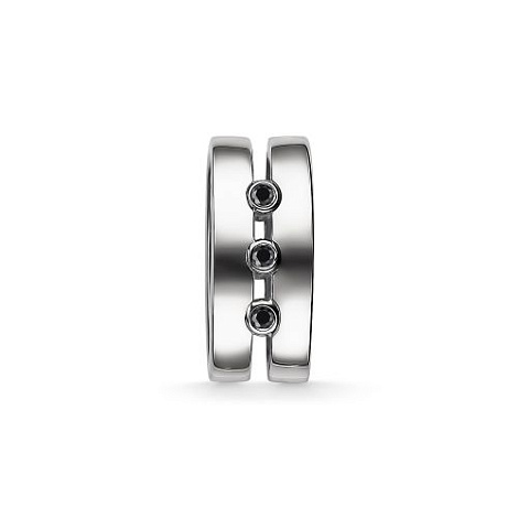 Pandantiv din aur alb cu pietre Diamant, Diamant negru