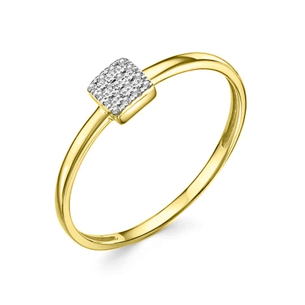 Inel din aur galben cu pietre Diamant