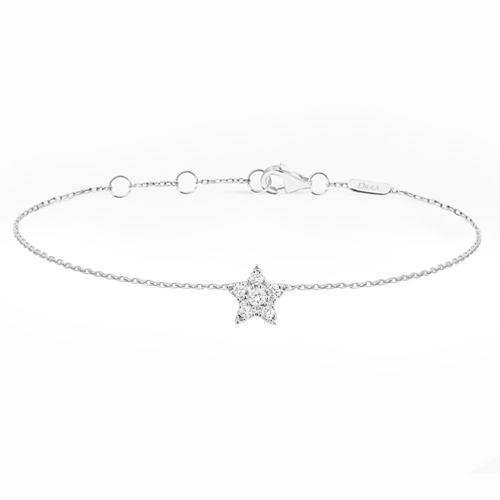 Brățară din aur alb cu pietre Diamant