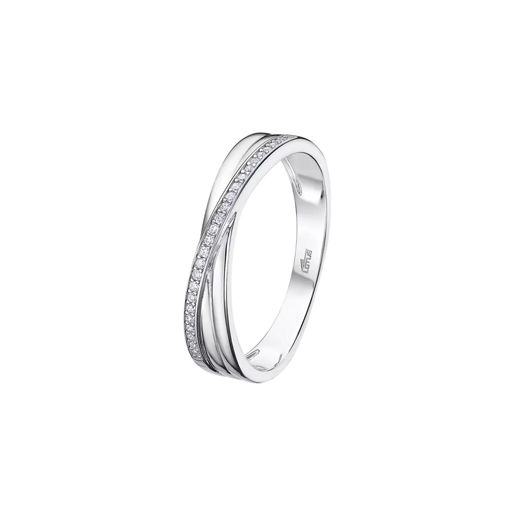 Inel din argint  cu pietre Cubic Zirconia Incolor
