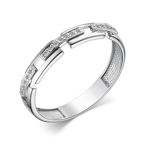 Inel din aur alb cu pietre Diamant