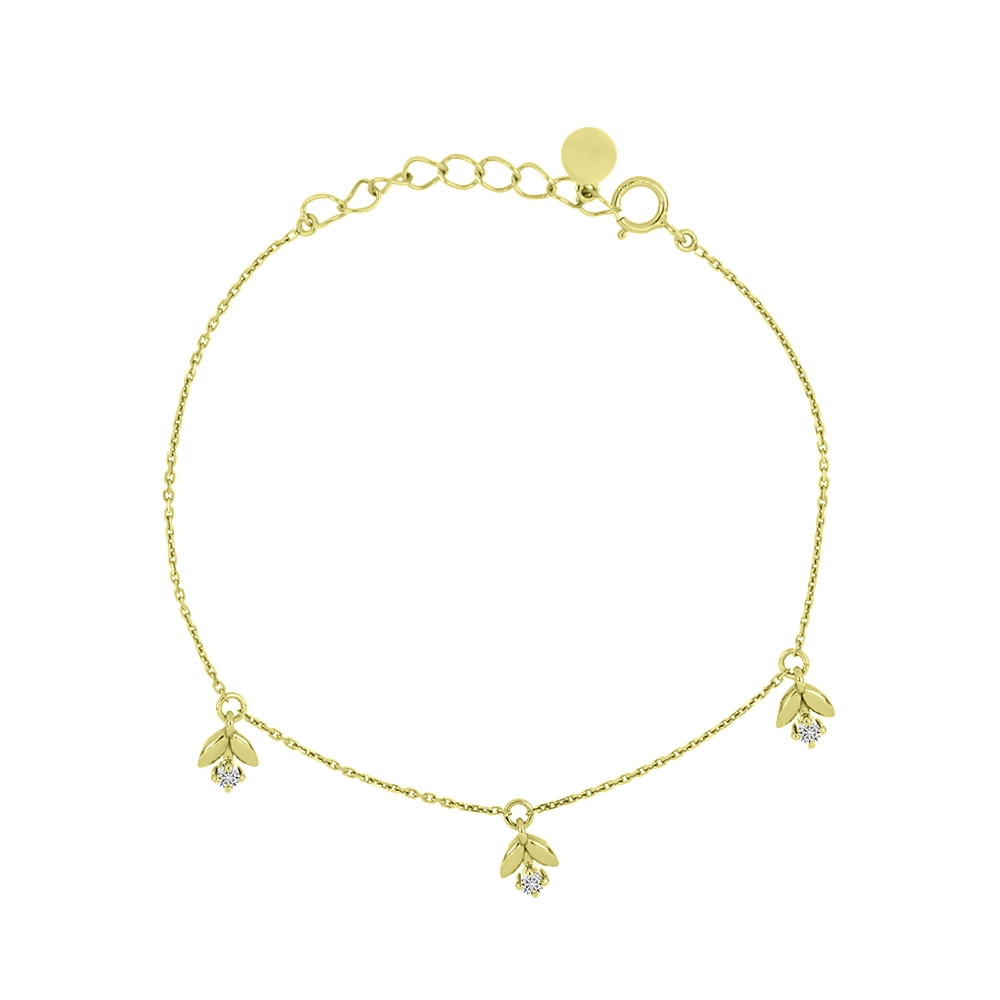 Brățară din aur galben cu pietre Diamant