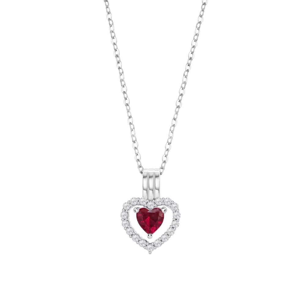Colier din argint  cu pietre Cubic Zirconia Incolor,