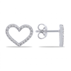 Cercei din argint cu Cubic Zirconia Incolor