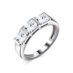 Inel din argint  cu pietre Cubic Zirconia Incolor