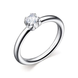 Inel din argint  cu pietre Cubic Zirconia Incolor