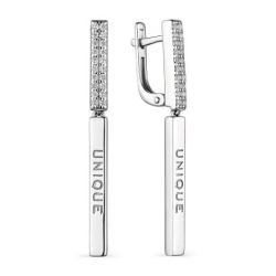 Cercei Suspendați din argint  cu pietre Cubic Zirconia Incolor