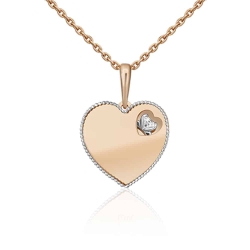 Pandantiv din aur  cu pietre Cubic Zirconia Incolor
