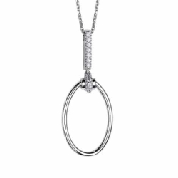 Colier din argint  cu pietre Cubic Zirconia Incolor