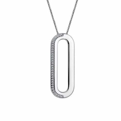 Colier din argint  cu pietre Cubic Zirconia Incolor