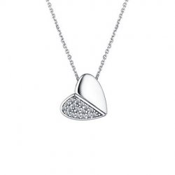 Colier din argint  cu pietre Cubic Zirconia Incolor