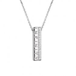 Colier din argint  cu pietre Cubic Zirconia Incolor