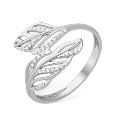 Inel din argint  cu pietre Cubic Zirconia Incolor