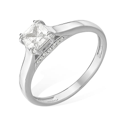 Inel din argint  cu pietre Cubic Zirconia Incolor