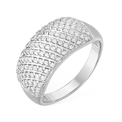 Inel din argint  cu pietre Cubic Zirconia Incolor