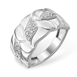 Inel din argint  cu pietre Cubic Zirconia Incolor