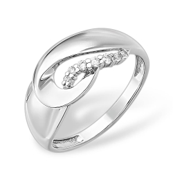 Inel din argint  cu pietre Cubic Zirconia Incolor