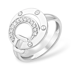 Inel din argint  cu pietre Cubic Zirconia Incolor