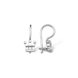 Cercei p-u copii din argint  cu pietre Cubic Zirconia Incolor