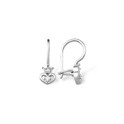 Cercei p-u copii din argint  cu pietre Cubic Zirconia Incolor
