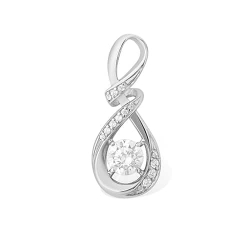Pandantiv din argint cu Cubic Zirconia Incolor