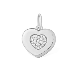 Pandantiv din argint  cu pietre Cubic Zirconia Incolor