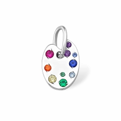 Pandantiv din argint  cu pietre Cubic Zirconia Incolor