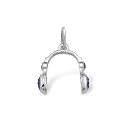 Pandantiv din argint  cu pietre Cubic Zirconia Albastru