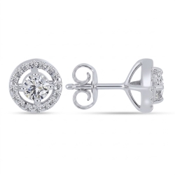 Cercei din argint cu Cubic Zirconia Incolor