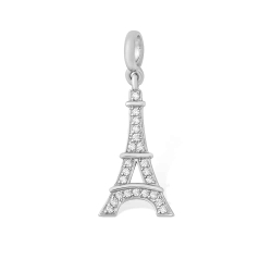 Pandantiv din argint  cu pietre Cubic Zirconia Incolor