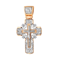 Pandantiv din aur roz cu Cubic Zirconia Incolor