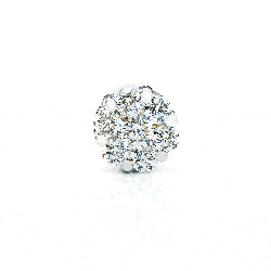 Pandantiv din aur alb cu pietre Diamant