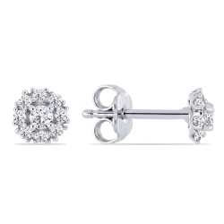 Cercei din argint cu Cubic Zirconia Incolor
