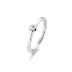 Inel din aur alb cu pietre Diamant
