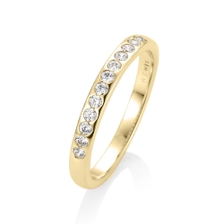 Verighetă din aur galben cu pietre Diamant
