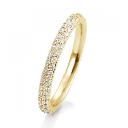 Verighetă din aur galben cu pietre Diamant
