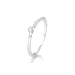 Inel din aur alb cu pietre Diamant