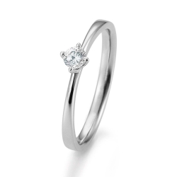 Inel din aur alb cu pietre Diamant