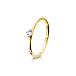 Inel din aur galben cu pietre Diamant