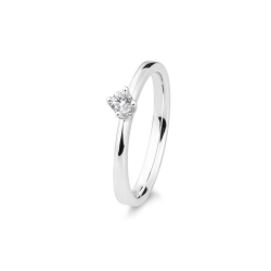 Inel din aur alb cu pietre Diamant