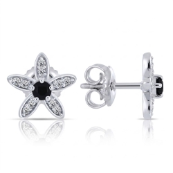 Cercei din argint cu Cubic Zirconia Incolor, Spinel