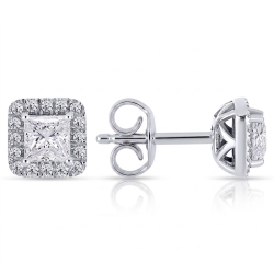 Cercei din argint cu Cubic Zirconia Incolor