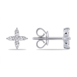Cercei din argint cu Cubic Zirconia Incolor