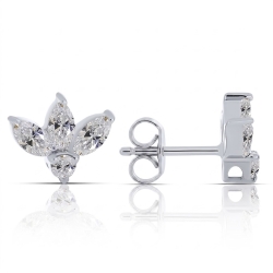 Cercei din argint cu Cubic Zirconia Incolor