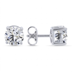 Cercei din argint cu Cubic Zirconia Incolor