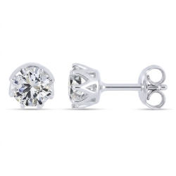 Cercei din argint cu Cubic Zirconia Incolor