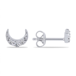 Cercei din argint cu Cubic Zirconia Incolor
