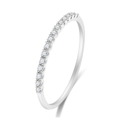 Inel din aur alb cu pietre Diamant